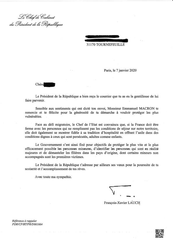 Lettre ouverte au Président de la République - France Victimes